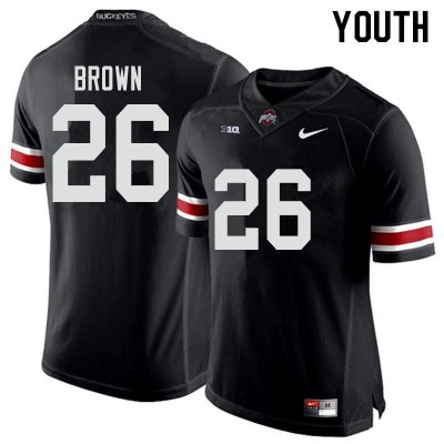 NCAA Ohio State Buckeyes Youth #26 Cameron Brown Black Nike Football College Jersey RPD3745OM